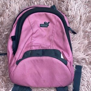 Pink mini puma backpack